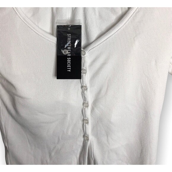 StreetWear Society Soft Ribbed Tank And Cardigan Twin Set - Picture 7 of 9